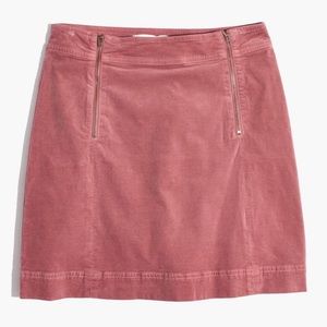 Madewell Zippered Mini Skirt - Pink
